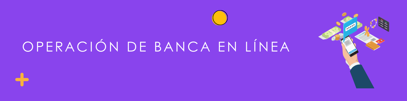 Operación de banca en línea