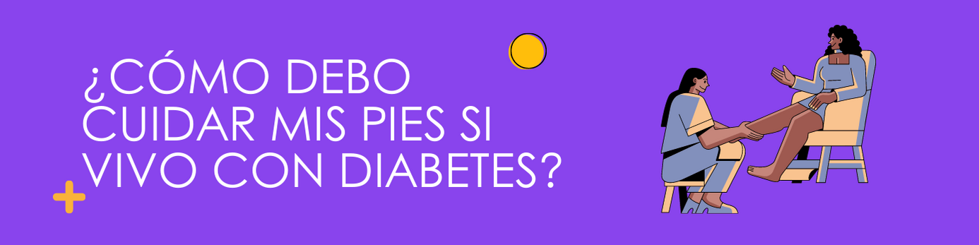 ¿Cómo debo cuidar mis pies si vivo con diabetes?