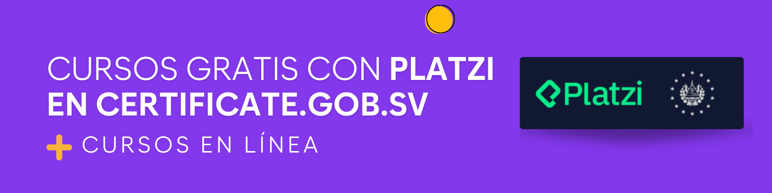 Suscríbete y certifícate gratis con Platzi en Certificate.gob.sv